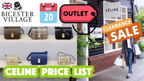 how much is a celine bag at bicester village|bicester village outlet bags.